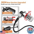 Computer Lock Laptop Lock With Slot Plate 6 23 Ft Combination Security Lockin