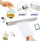 4pcs Restaurant Ticket Holder Set Including 2 Aluminum Slide Check Racks And    