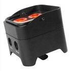 Rockville Best Pack 50  8  Black Battery Wash Lights wireless Dmx charging Case
