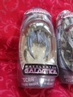 2 Starship Lot Battlestar Galactica Titanium Pegasus Scar Cylon Raider 3 Diecast