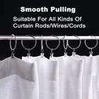 Metal Curtain Rings With Clips Stainless Steel Curtains Hang Hooks 30 38 50 63mm