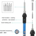 Soldering Iron Electric Gun Adjustable Temperature 60w Welding Solder Wire Set