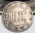 1851 Three Cent Silver Piece Trime 3c Type 1 Ungraded Choice Us Coin Estate Sale