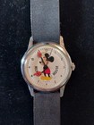 Vintage Disneyland Mickey Mouse 17 Jewel Skeleton Watch - Rare - Vg - Runs