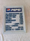 Vintage Pepsi Cola Soda Sign Plastic Menu Board With Lots Of Extra Letters