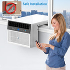 8000 Btu Saddle Window Air Conditioner With Remote Control Cools To 370 Sq ft
