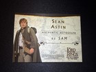 2001 Topps Lotr Fellowship Of The Ring Sean Astin Samwise Auto Card
