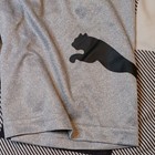 Puma Boys Solid Gray Interlock Polyester Athletic Activewear Shorts Size S