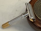 Vintage Gillette Slim Adjustable De Safety Razor In 24k Gold  Rhodium Prospector