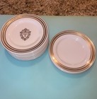 Rare Vintage Plaza Hotel Ny Dinner Plates Set 10 25  Lamberton China 24k - Vhtf
