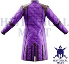Medieval Gambeson Long Padded Armor Jacket Cotton Aketon Larp Sca Reenactment
