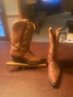 Vintage Tony Lama 5084 Cognac Brown Cowboy Boots Women   s Size 7 5
