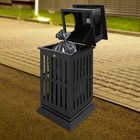 Outdoor Trash Can Commercial Garbage Bin Heavy Duty Yard Garage Waste Container