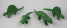 Marx 1960s Flintstones Dinosaurs Green Plastic Prehistoric Playset Vtg Lot Of 4