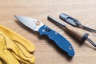 Spyderco Manix 2 Ball Bearing Lock Spy27 Satin Blade Cobalt Blue G10
