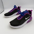 Nike Air Max Motion 2 Women s 8 5 Excellent Black Purple Mesh Sneakers