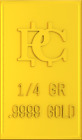 1 4 Grain Collectible Gold  9999 Pure Gold Bar Free Shipping