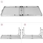 3   4    6  Ft Aluminum Camping Folding Table Portable Office Camping Picnic Bbq