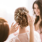 4 Pieces Bridal Wedding Hair Pins Gold Leaf Crystal Pearl Hair Pins Clips Flower
