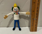 Vintage Jack-in-the-box Bendable Clown 4  Figure Imperial Toy Made In Hong Kong