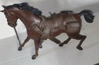 1965 Marx Flame Brown Horse For 12    Johnny West Figures-complete W all Tack