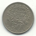 High Grade Au 1967 Portugal 50 Centavos Coin-may274