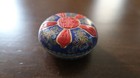 Antique Cloisonne Cinnabar Trinket Tea Jar 2 5 