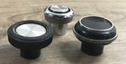 3 Different Vintage Automobile Car Radio Knobs