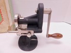 Antique Vtg Singer Hand Crank Pinking Machine Pinker Ball Bearing W Clamp   Box