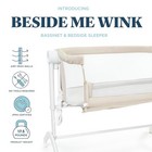 Baby Delight Beside Me Wink Bassinet   Bedside Sleeper   7-position Oat 