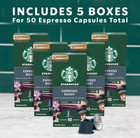 Starbucks By Nespresso Original Line Dark Roast Espresso  50-count Espresso Pods