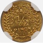 Scarce 1899 Alaska Gold 1 2 Pinch   Harts Coins Of The West   Ngc Unc Det R 6