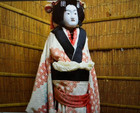 Japan Antique Bunraku Ningyo Joruri Awa Doll Height 109cm Karakuri Doll Onnagata
