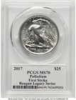 2017 Palladium Eagle 1 Oz Fs Reagan Legacy Series Michael Reagan Pcgs Ms70
