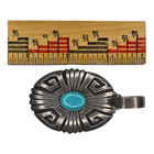 Vintage Native American Navajo Tommy Singer Sterling Silver Turquoise Pendant