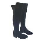 New Blondo Waterproof Black Suede Leather Over The Knee Riding Boots Size 6 5