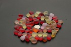 Sea Beach Glass 10 Big Pcs Red Pink Yellow Orange Lots Bulk 16-20mm Jewelry Use