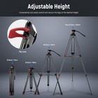 Neewer Tp-m200 - 79  200cm Video Tripod With 360   Fluid Drag Head  Qr Plate