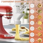 Kitchenaid Mixer Pasta Attachment With 7 Plates For Homemade Shapes