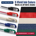 5 Colors Stick Heat Erasable Fabric Marking Pens With 10 Free Refills  5-pack Of
