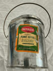 Vintage Matchless Brand Peanut Butter Tin Webster Thomas Co Everett Paper Label