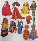 Original Vintage Airliner Pilot   Stewardess Paper Dolls Merrill  1560 - 1953