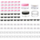 3g Empty Clear Plastic Sample Containers With Lids Cosmetic Jar 10 50 100pcs