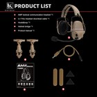 Krydex Fcs Tactical Amp Headset Pickup Noise Reduction Helmet Shooting Earmuff