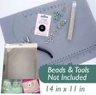 14 X 11 Inch Non-slip Rubber Backed Treasure Bead Mat 