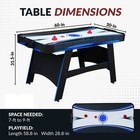 Air Hockey Table For Home Game Room With Table Tennis Top  Manual Scoring