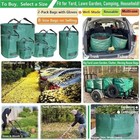 Professional 2-pack 137 Gallon Lawn Garden Bags Large  d34  H34 Inches  Yard Was