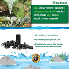 Beckett Submersible Pond Pump 680 Gph Water Fountain Kit Outdoor Fish Safe