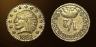 1852 California Gold Indian Head Round Coin token