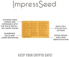 Impressart Impressseed 5 Pack Of Cryptocurrency Cold Storage - Plate